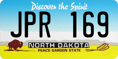 ND license plate JPR169