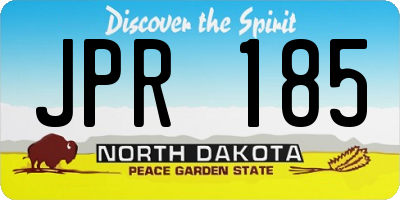 ND license plate JPR185