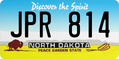 ND license plate JPR814