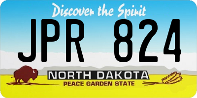ND license plate JPR824