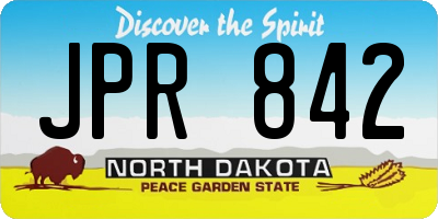 ND license plate JPR842