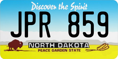 ND license plate JPR859