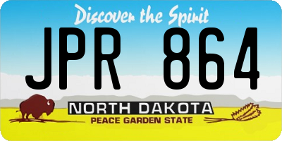 ND license plate JPR864