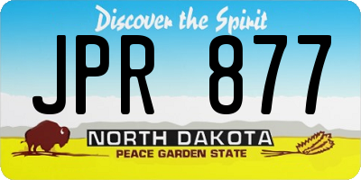 ND license plate JPR877