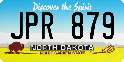 ND license plate JPR879