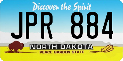 ND license plate JPR884