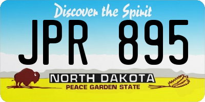 ND license plate JPR895