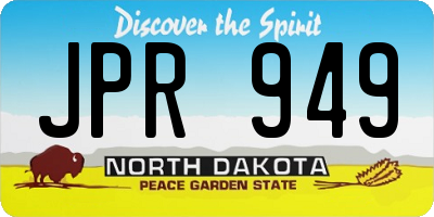 ND license plate JPR949