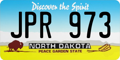 ND license plate JPR973