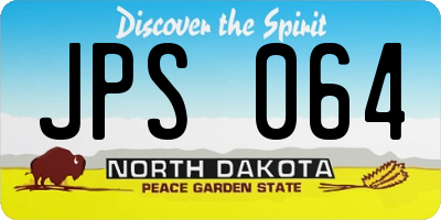ND license plate JPS064