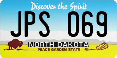 ND license plate JPS069