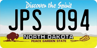 ND license plate JPS094