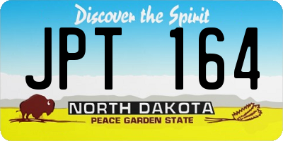 ND license plate JPT164