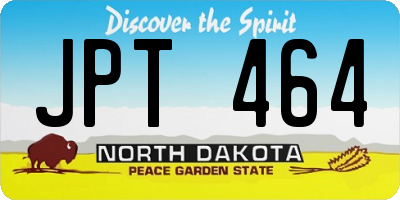 ND license plate JPT464
