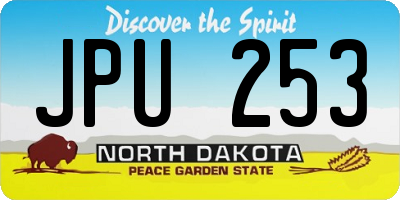 ND license plate JPU253