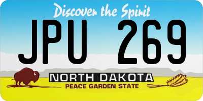 ND license plate JPU269