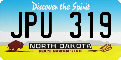 ND license plate JPU319