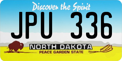ND license plate JPU336
