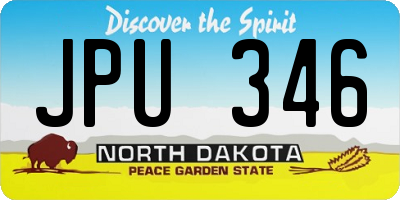 ND license plate JPU346