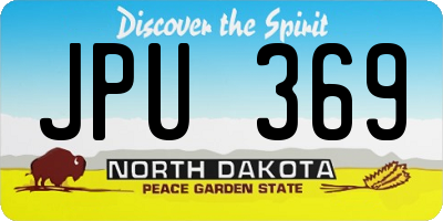 ND license plate JPU369
