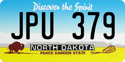 ND license plate JPU379