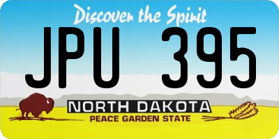 ND license plate JPU395