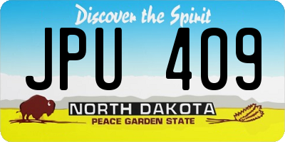 ND license plate JPU409