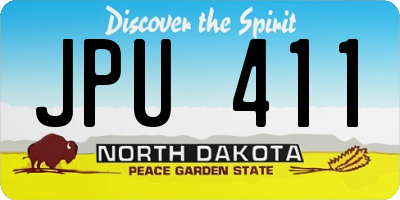 ND license plate JPU411