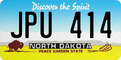 ND license plate JPU414