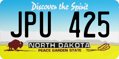 ND license plate JPU425