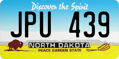 ND license plate JPU439