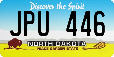ND license plate JPU446