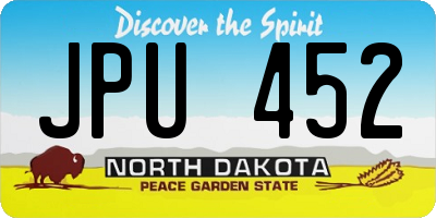 ND license plate JPU452