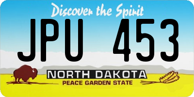 ND license plate JPU453