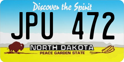 ND license plate JPU472