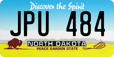 ND license plate JPU484