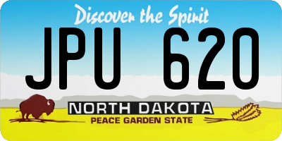 ND license plate JPU620