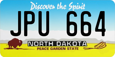 ND license plate JPU664