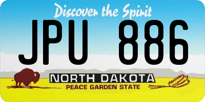 ND license plate JPU886