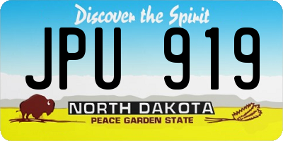 ND license plate JPU919