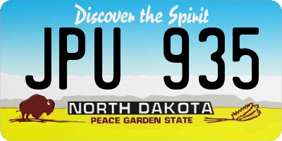 ND license plate JPU935