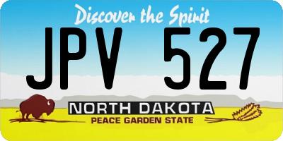 ND license plate JPV527