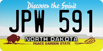 ND license plate JPW591