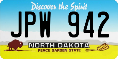 ND license plate JPW942