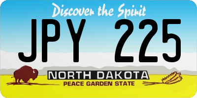 ND license plate JPY225
