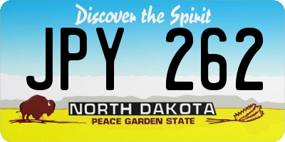ND license plate JPY262