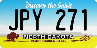 ND license plate JPY271