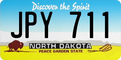 ND license plate JPY711