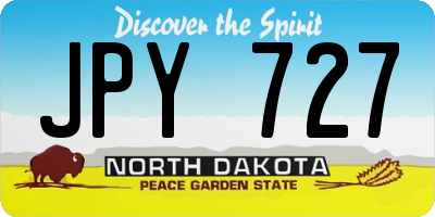 ND license plate JPY727