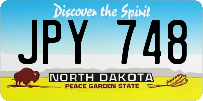 ND license plate JPY748